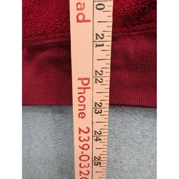 Gap Sweatshirt Hoodie Mens Small Red Sherpa Fleece Pullover Logo 1969 Kangaroo - Picture 9 of 9